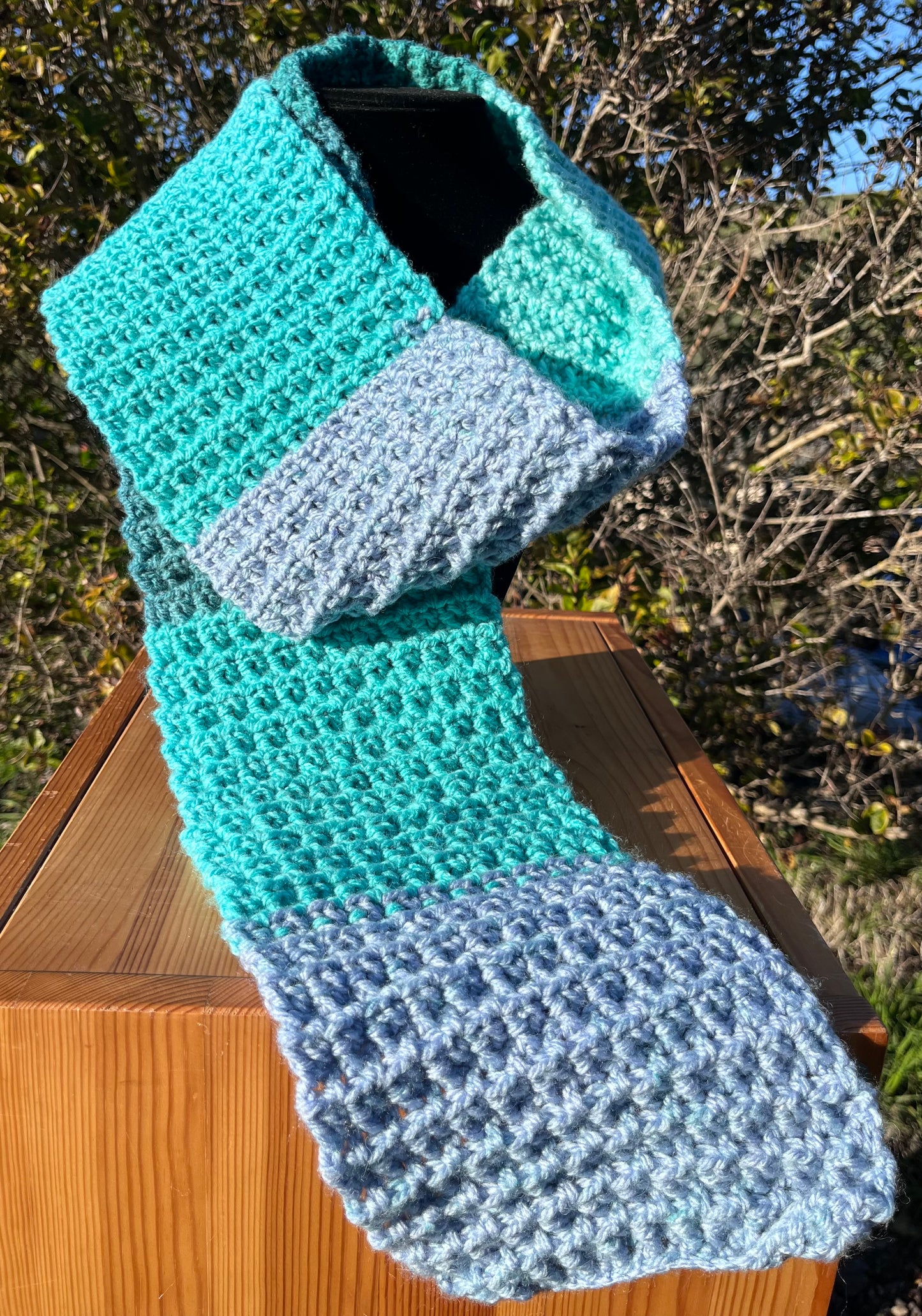 Teal, Green & Purple Scarf