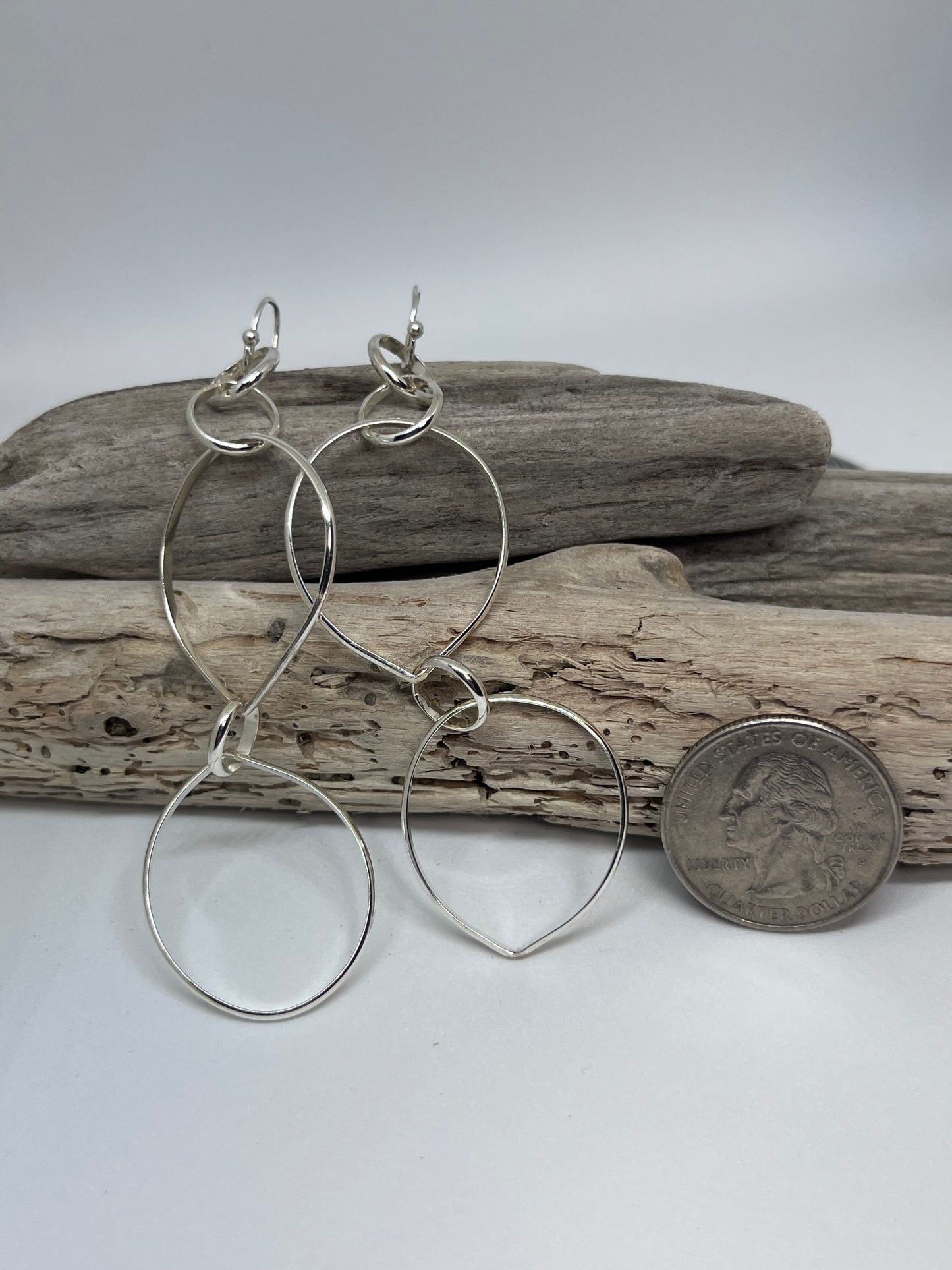 Two Tier Teardrop Hoops