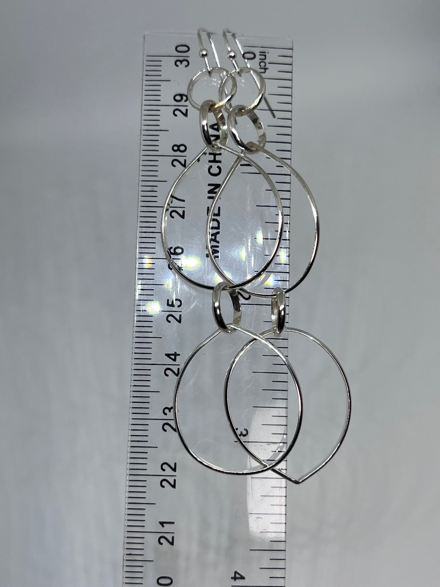 Two Tier Teardrop Hoops